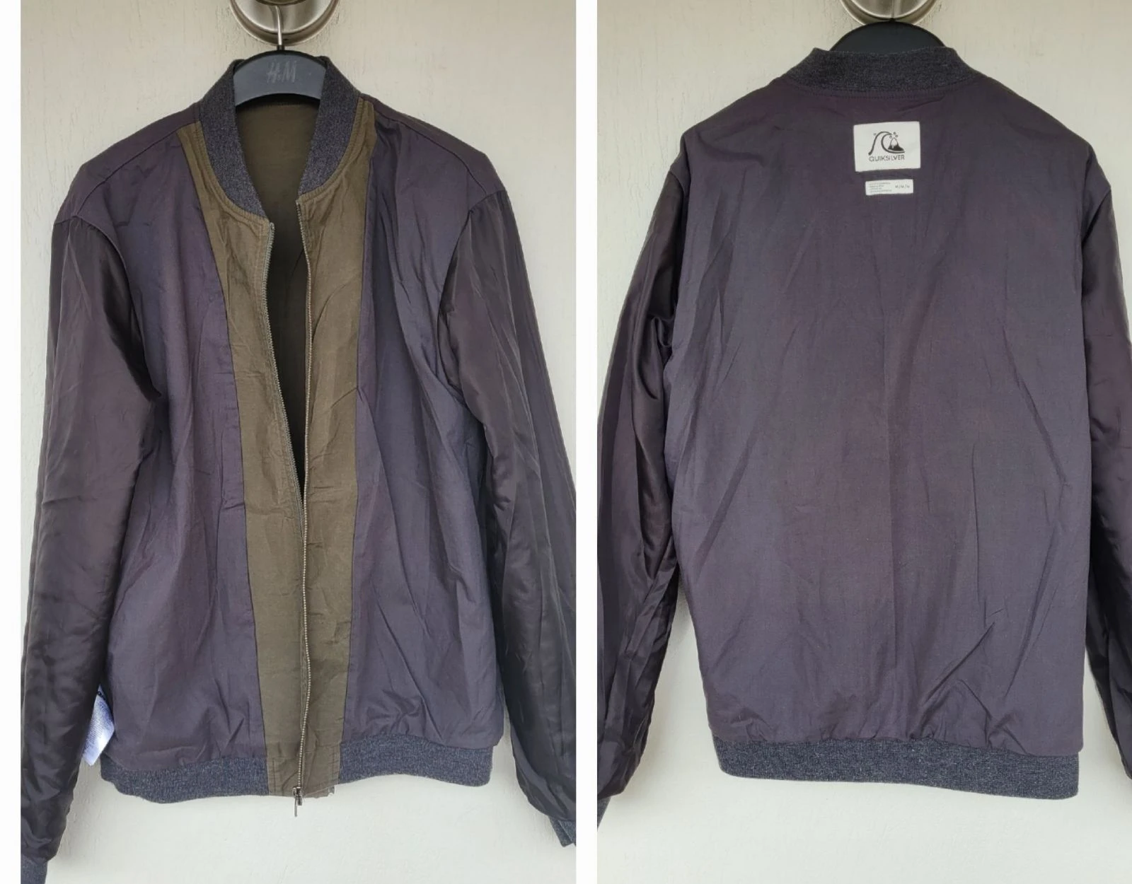 Quiksilver Jaqueta TM/TFr38- Kaki-Bombers/Vestuário para meia estação em estado excelente – photo 5